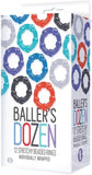 Baller's Dozen 12 Stretchy Cock Rings - Beaded