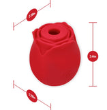 Petal Pleasure: Soft, Flower-Inspired Vibrator for Gentle Bliss - Red