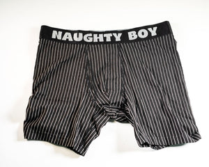 Dani Daniels Naughty Boy Mens Boxer Shorts Pinstripe