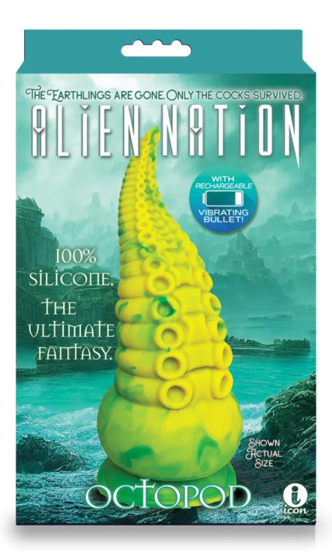 Alien Nation Octopod Vibrating Silicone Creature Dildo