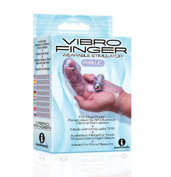 Vibro Finger Wearable Stimulator - Phallic