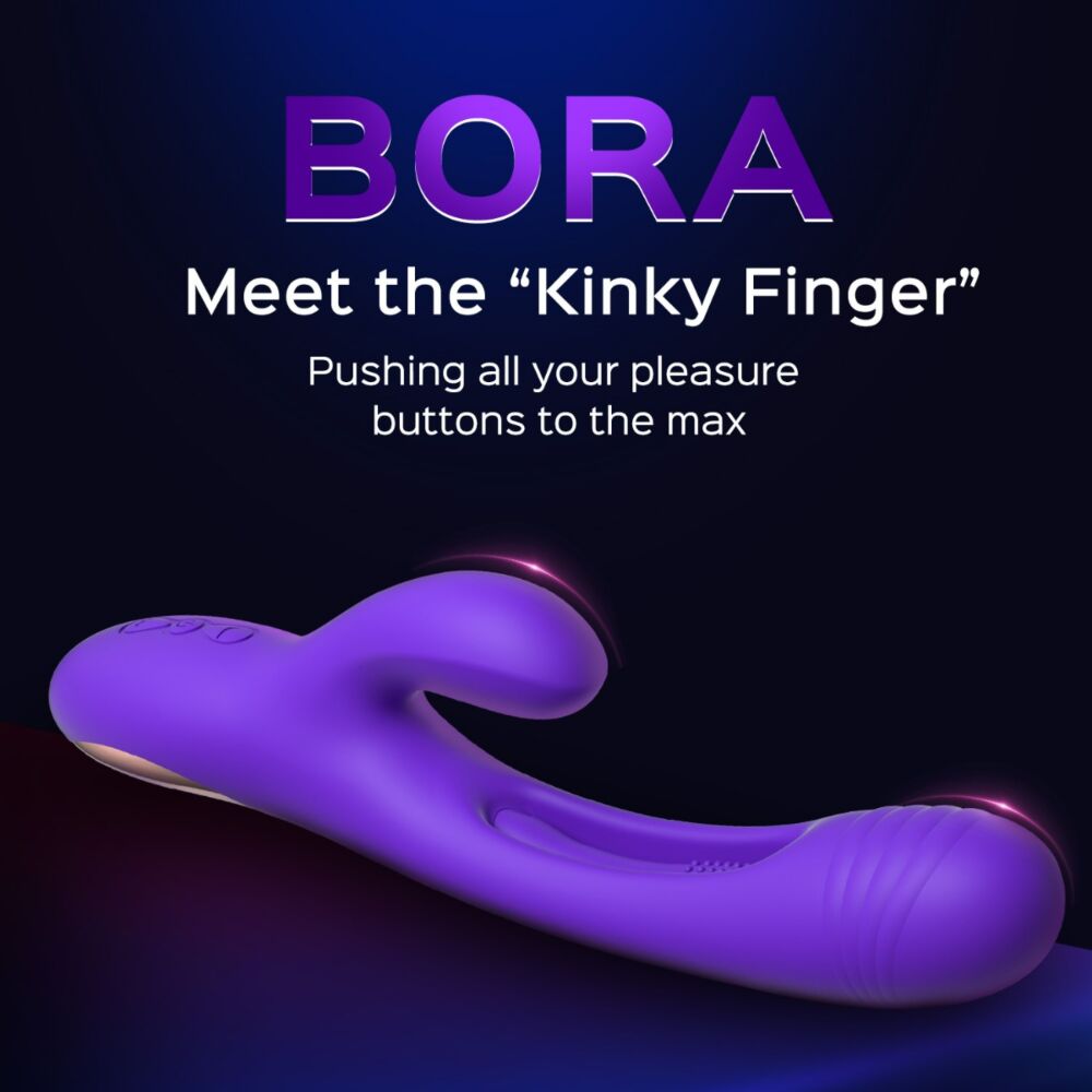 Bora - Rabbit Tapping G-spot Vibrator Purple Playharda Wholesale Bora - Rabbit Tapping G-spot Vibrator Purple Playharda Wholesale