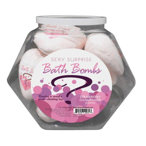 Sexy Surprise Fishbowl - Bath Bombs with a Secret Sex Toy Inside (9 Bath Bombs)