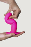Hitsens 4 Pink Dual Density Silicone Dildo