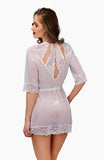 TET Lingerie Peignoir Lilu White
