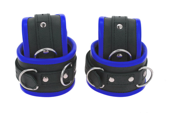 Premium Blue Leather Restraints (4 Piece Set)