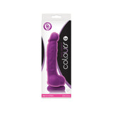 Colours Dual Density 5" Dildo - Purple