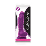 Colours Dual Density 8" Dildo - Purple