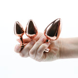 Rear Assets 3 Piece Rose Gold Trainer Kit with Pink Jewel