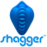 Shagger Stimulating Strap-On Dildo Base Blue